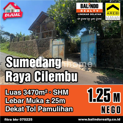 Tanah Komersial Dijual di Sumedang Selatan, Kab. Sumedang, LT 2869m²
