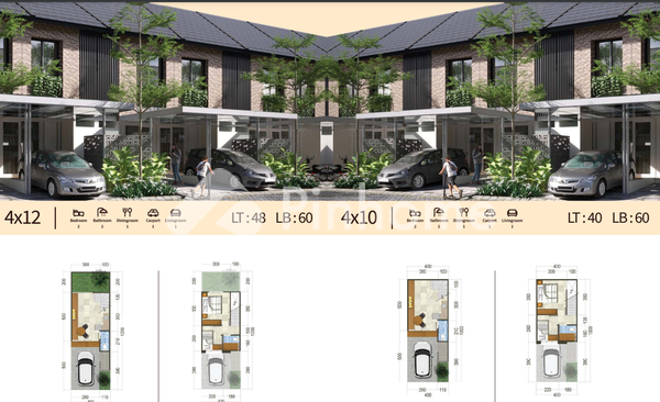 Rumah Dijual di Oakwood and Serenade at Royal Residence, Wiyung, Kota Surabaya, 2 KM, 2-3 KT, LT 46-50m², LB 60-90m² - 2