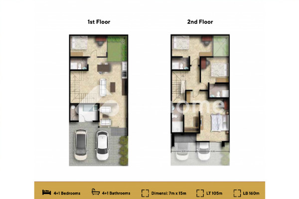 Rumah Dijual di Kingspoint Private Residences, Bekasi Utara, Kota Bekasi, 3 KM, 3-4 KT, LT 66-120m², LB 88-171m² - 7