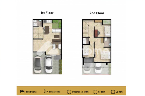 Rumah Dijual di Kingspoint Private Residences, Bekasi Utara, Kota Bekasi, 3 KM, 3-4 KT, LT 66-120m², LB 88-171m² - 8