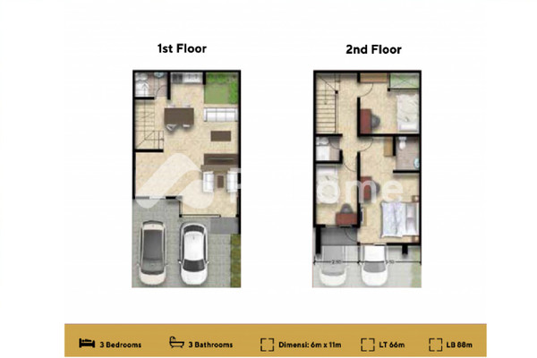 Rumah Dijual di Kingspoint Private Residences, Bekasi Utara, Kota Bekasi, 3 KM, 3-4 KT, LT 66-120m², LB 88-171m² - 9