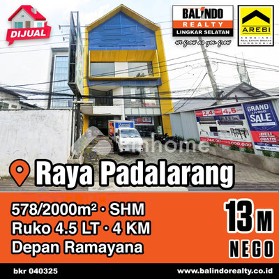 Ruko Dijual di Padalarang, Kab. Bandung Barat, 4 KM, LB 2000m²