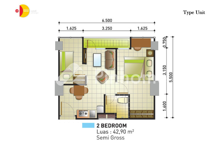 2 bedroom - 1